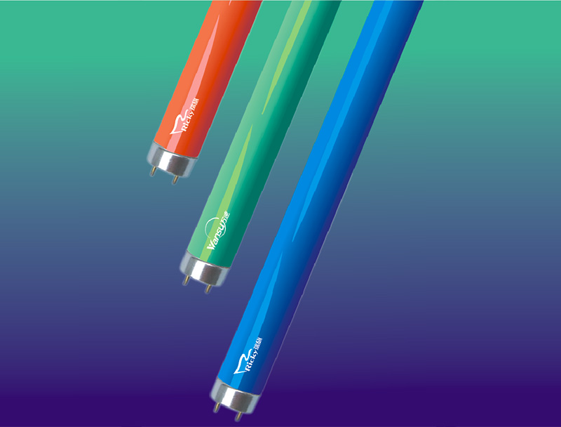 直管型彩色荧光灯管-原色彩管